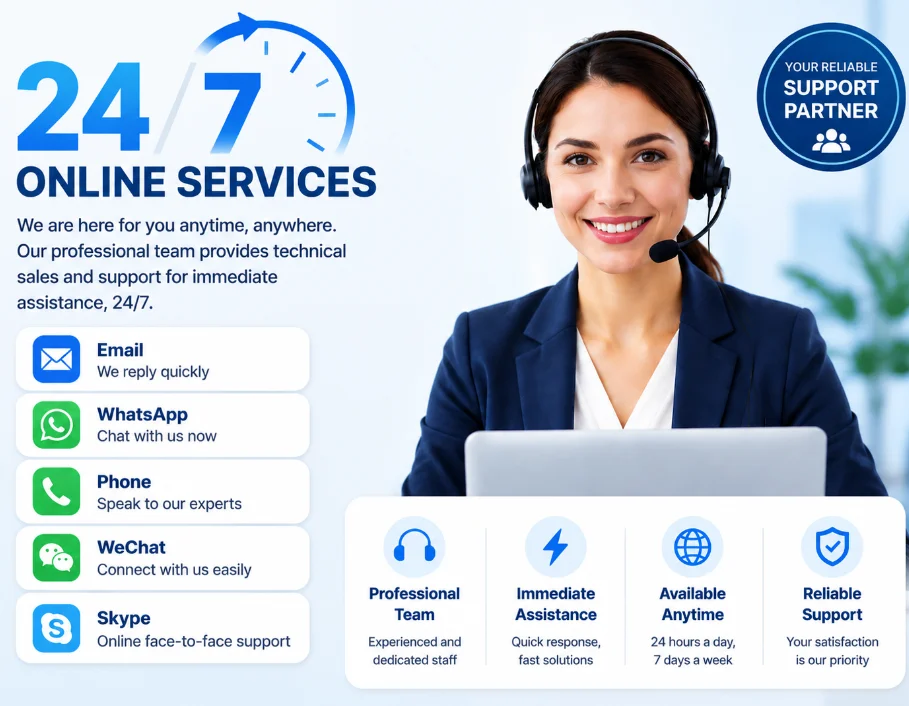 24/7 responsive global support